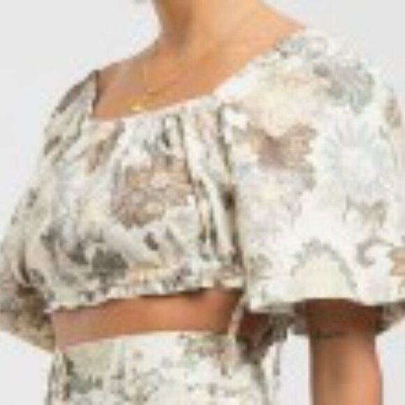 Dahlia Bloom Crop Top S/M NWT The Lullaby Club - Picture 2 of 11